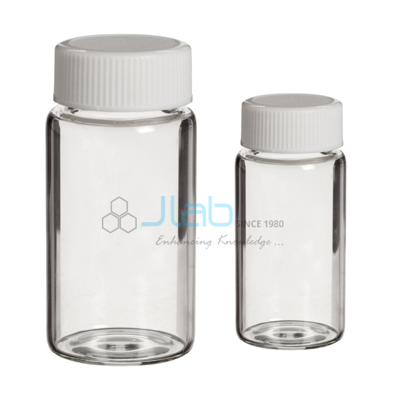 Rolled Rim Vials - Neutral Glass With Closures