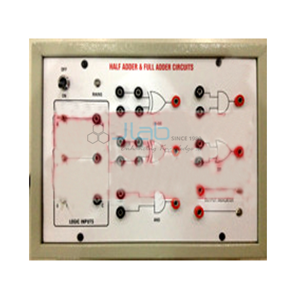 Digital Trainer to Verify Full Adder using OR, EX-OR and AND Gates