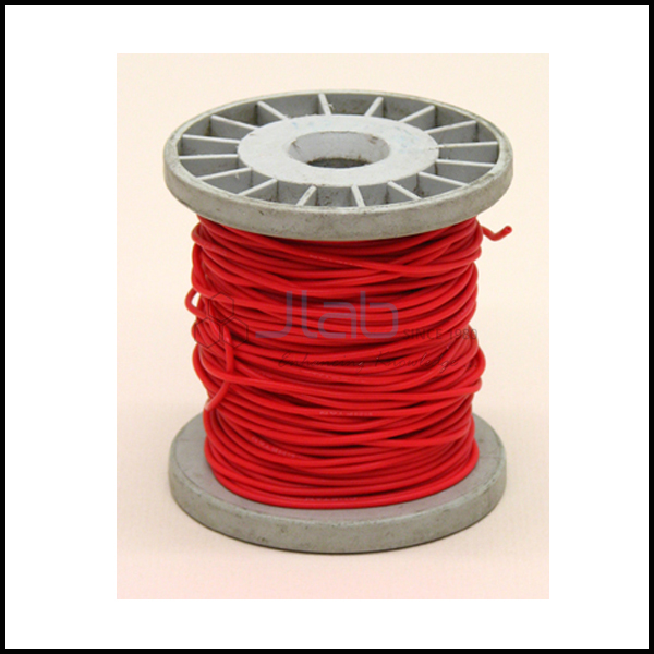 PVC Coated Copper Connecting Hookup Wire 100 ft Red JLab