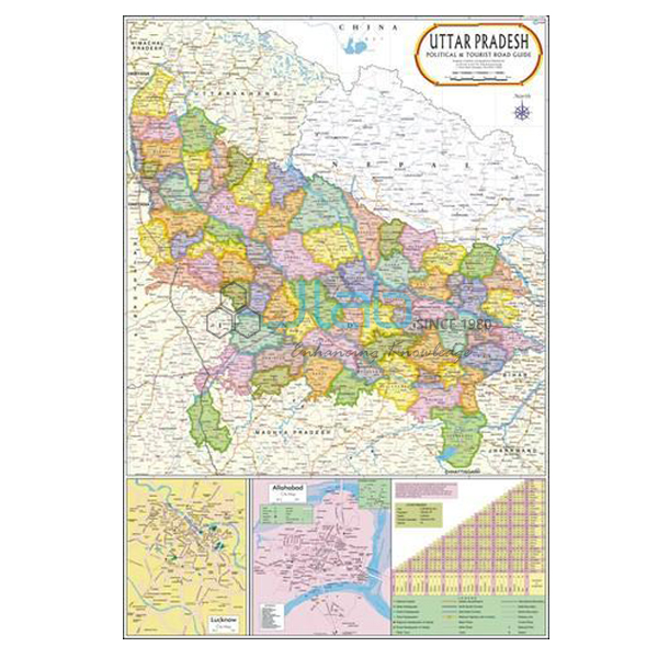 Uttar Pradesh Political Map Chart