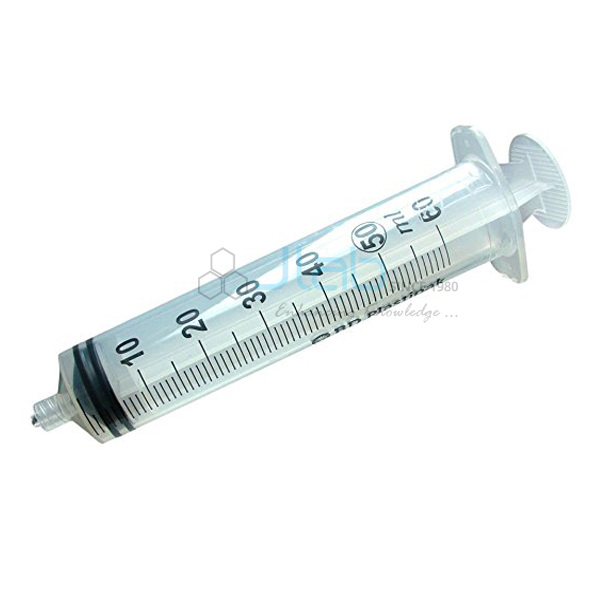 Plastic Gas Syringe 60 CC and ml 2oz