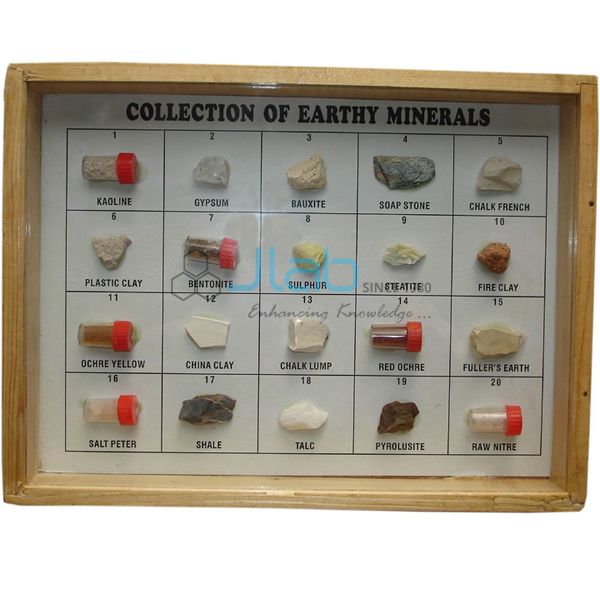 Collection of 20 Earthy Minerals