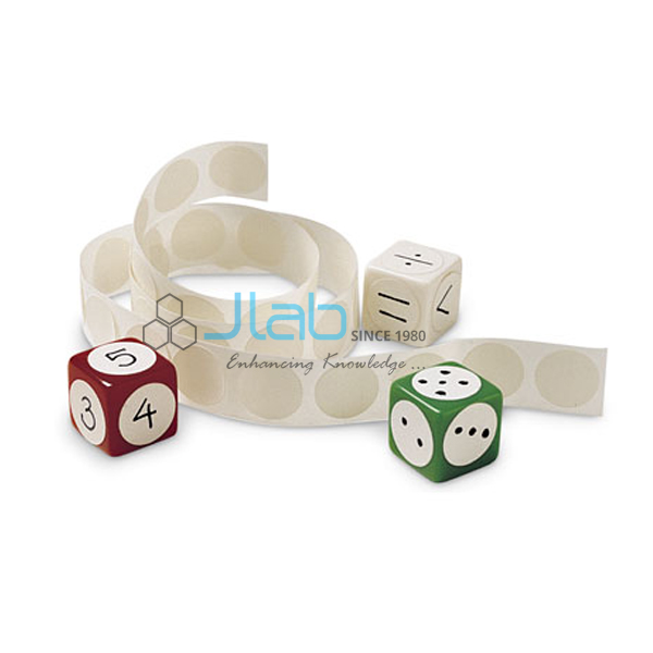 Blank Dice and Label Set