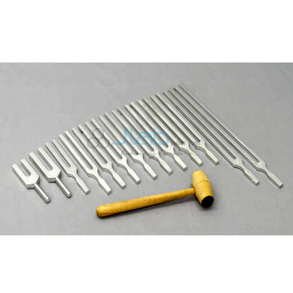 Tuning Forks Aluminum Set with Mallet and Calibration Certificate
