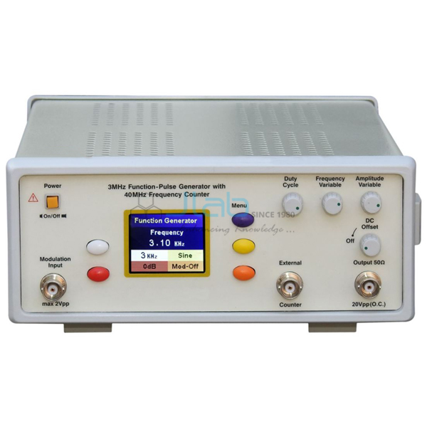 3MHz Function-Pulse Generators with 40MHz Frequency Counter