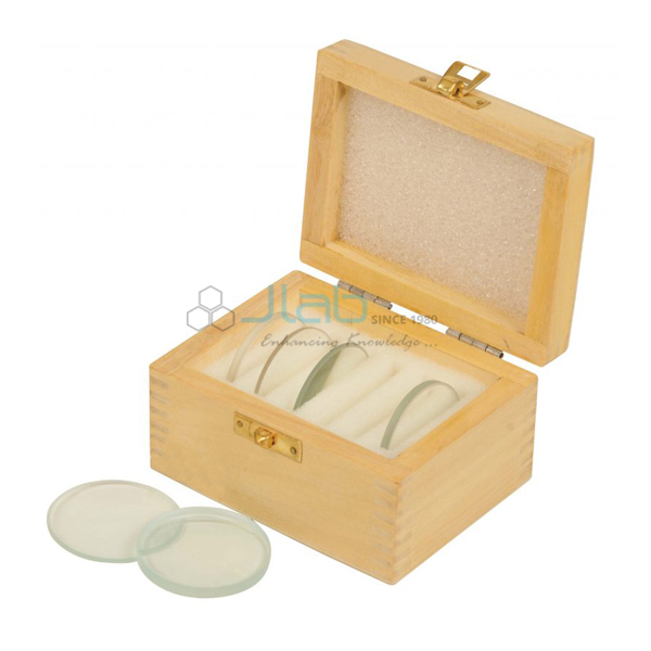 Lens in wooden box