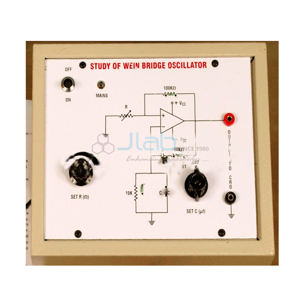 Wein Bridge Oscillator using Operational Amplifier IC 741
