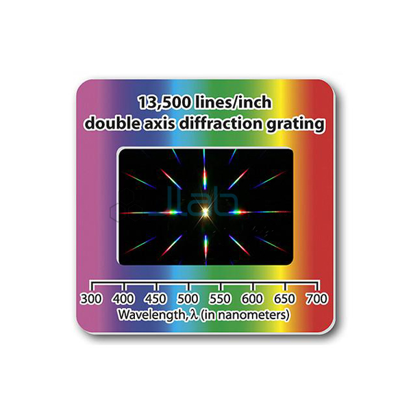 Diffraction Grating Slides-Double Axis 13,500 Line and inch JLab