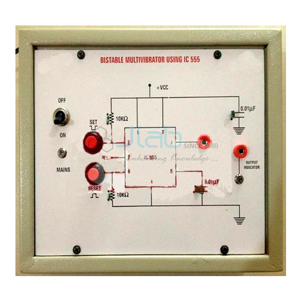 Bistable Multivibrator using IC 555