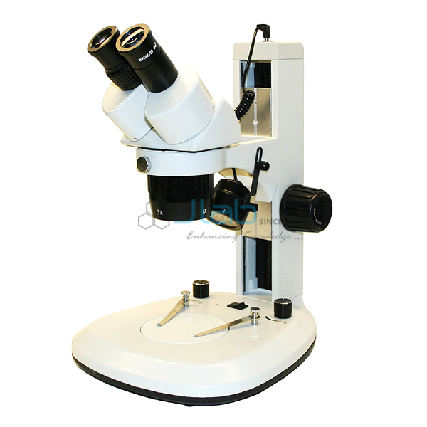 Dual Power Binocular Stereo Microscope Track Stand 1X and 3X Objective