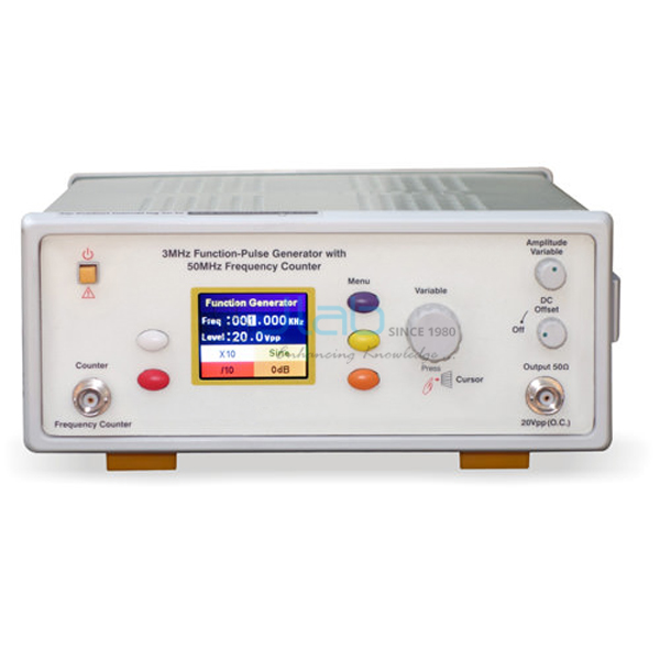3MHz Function-Pulse Generator with 50MHz Frequency Counter