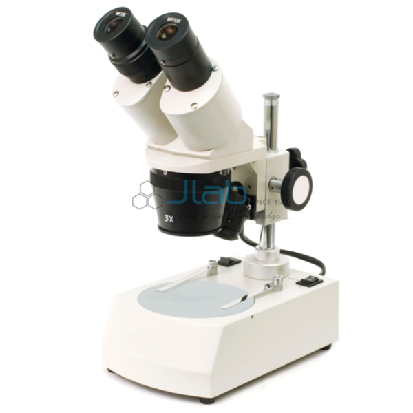 Dual Power LED Stereo Microscope with Pillar Stand