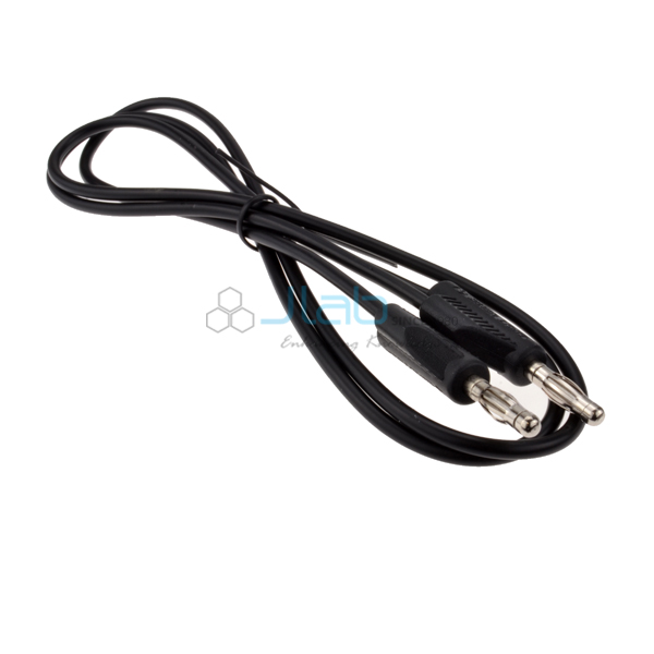 Black Stack able Plug Leads