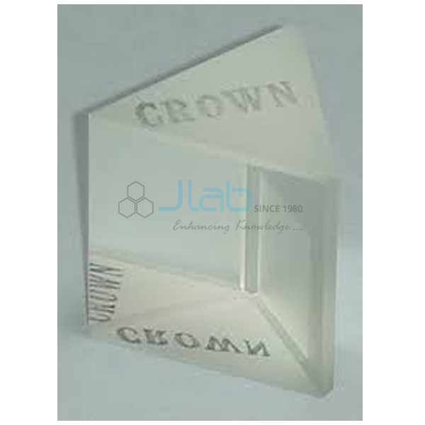 Spectrometer Prism Crown Glass JLab Manufacturer and Supplier in India