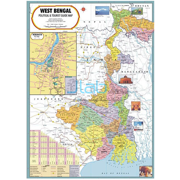 West Bengal Political Map Chart