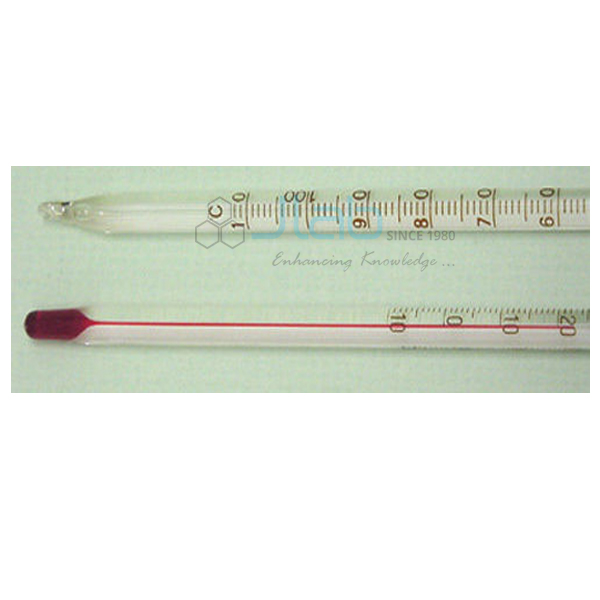 Lab Thermometer Red Alcohol Partial Immersion India, Manufacturer