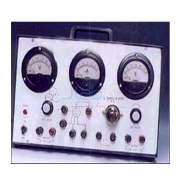 Triode Valve Characteristics Apparatus with Stabilized Power Supply