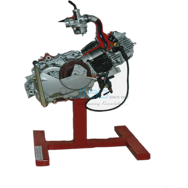 Cut Sectional Model of Four Stroke Single Cylinder Engine Assembly