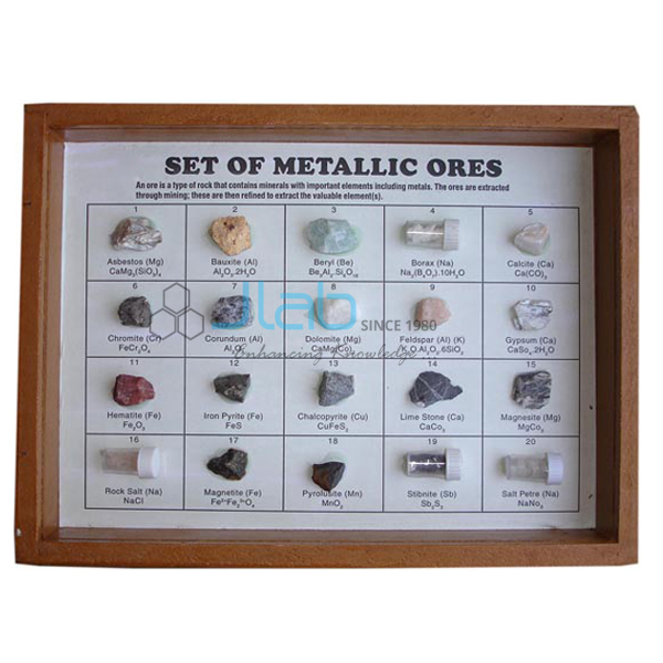 Collection of 20 Metallic Ores