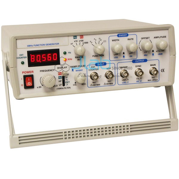 Function Generator 5 MHz with Frequency Counter