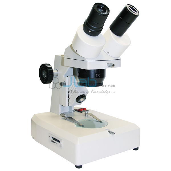 Dual Power Binocular Stereo Microscope 1X and 2X Objective