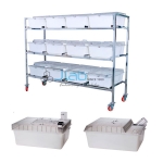 Polypropylene Guinea Pig Cages and Trolley